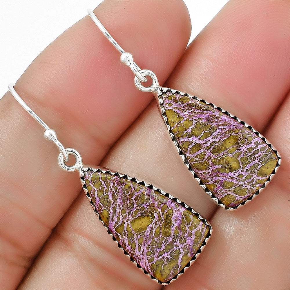 Natural Purpurite - South Africa Earrings E-1113 SDE87513