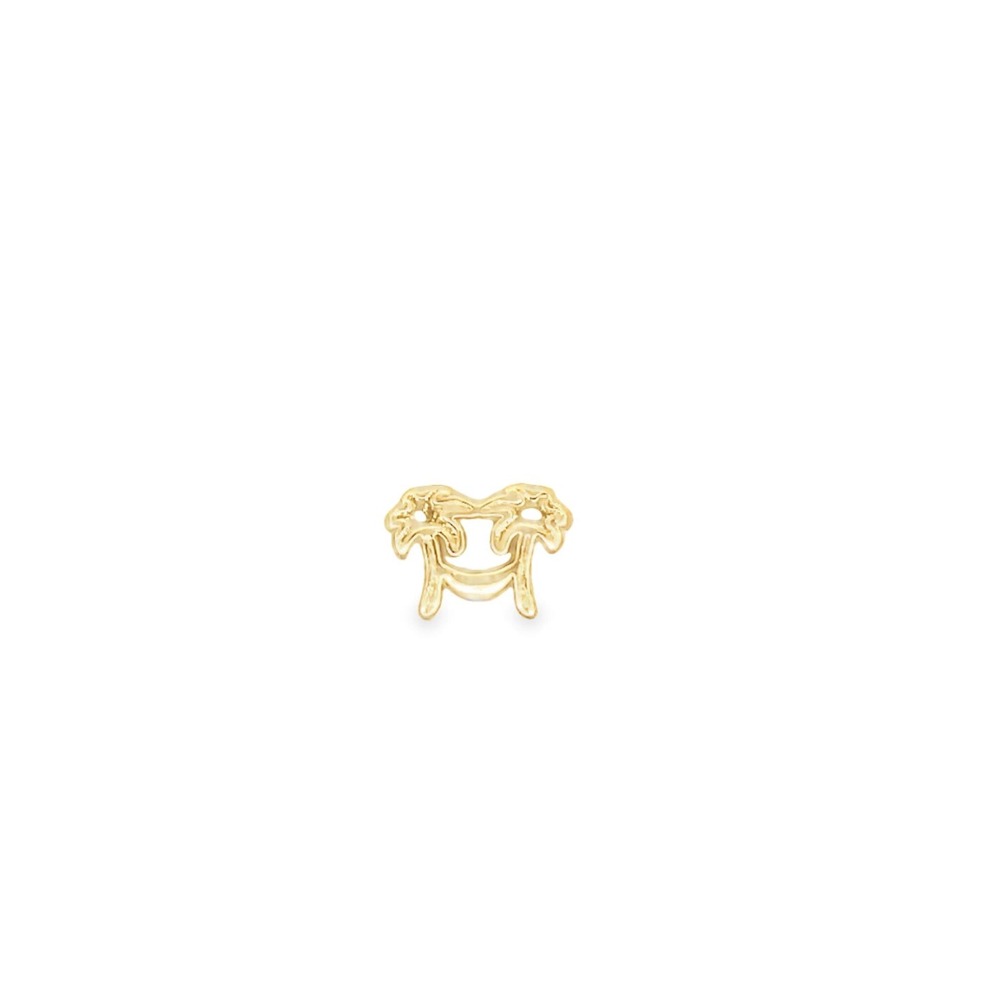 Pave Palm Trees & Hammock Pendant Charm Bead