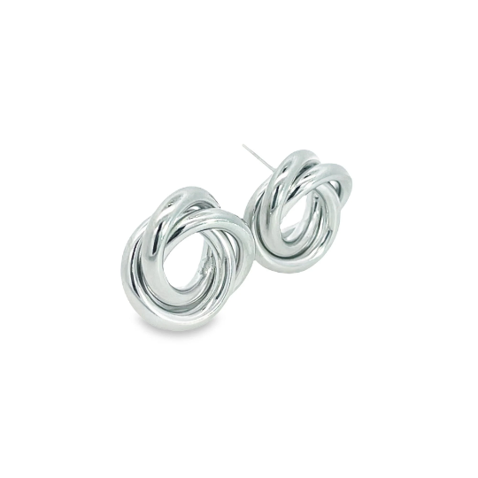 18K Gold Filled Classic Ribbon Knot Stud Earrings