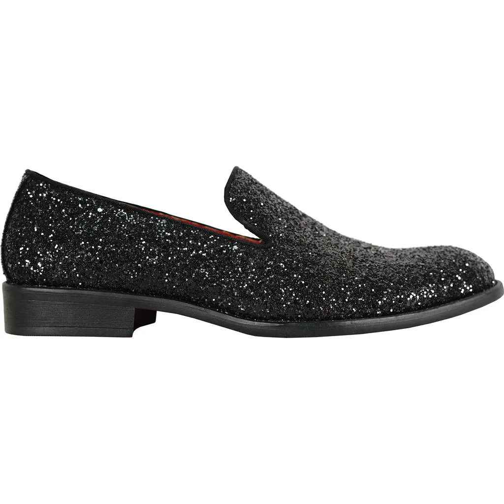 BRAVO Men Dress Shoe PROM-8 Loafer Shoe for Prom & Wedding Black-3
