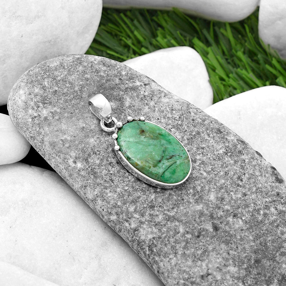 Natural Larsonite Jasper Pendant P-1349 SDP116664