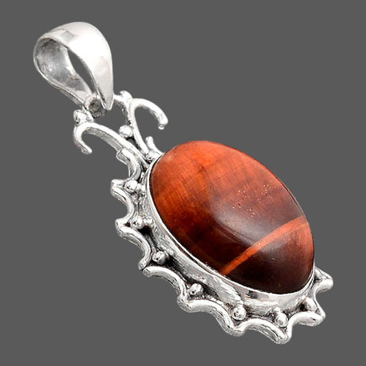 Natural Red Tiger Eye Pendant P-1249 SDP155775