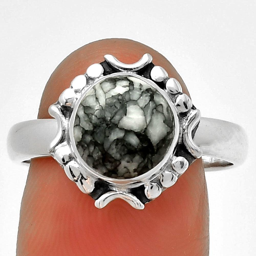 Natural Pinolith Stone Ring size-9 R-1071 SDR191350