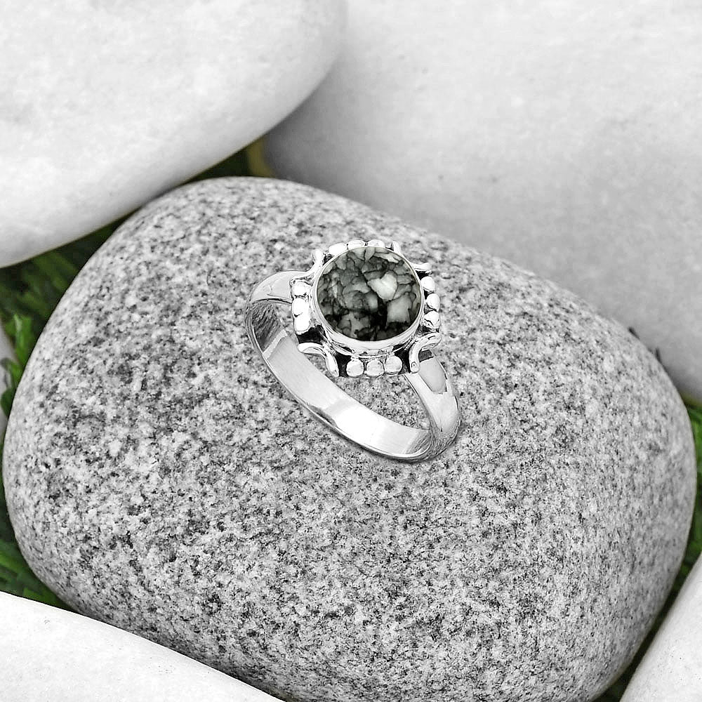 Natural Pinolith Stone Ring size-9 R-1071 SDR191350