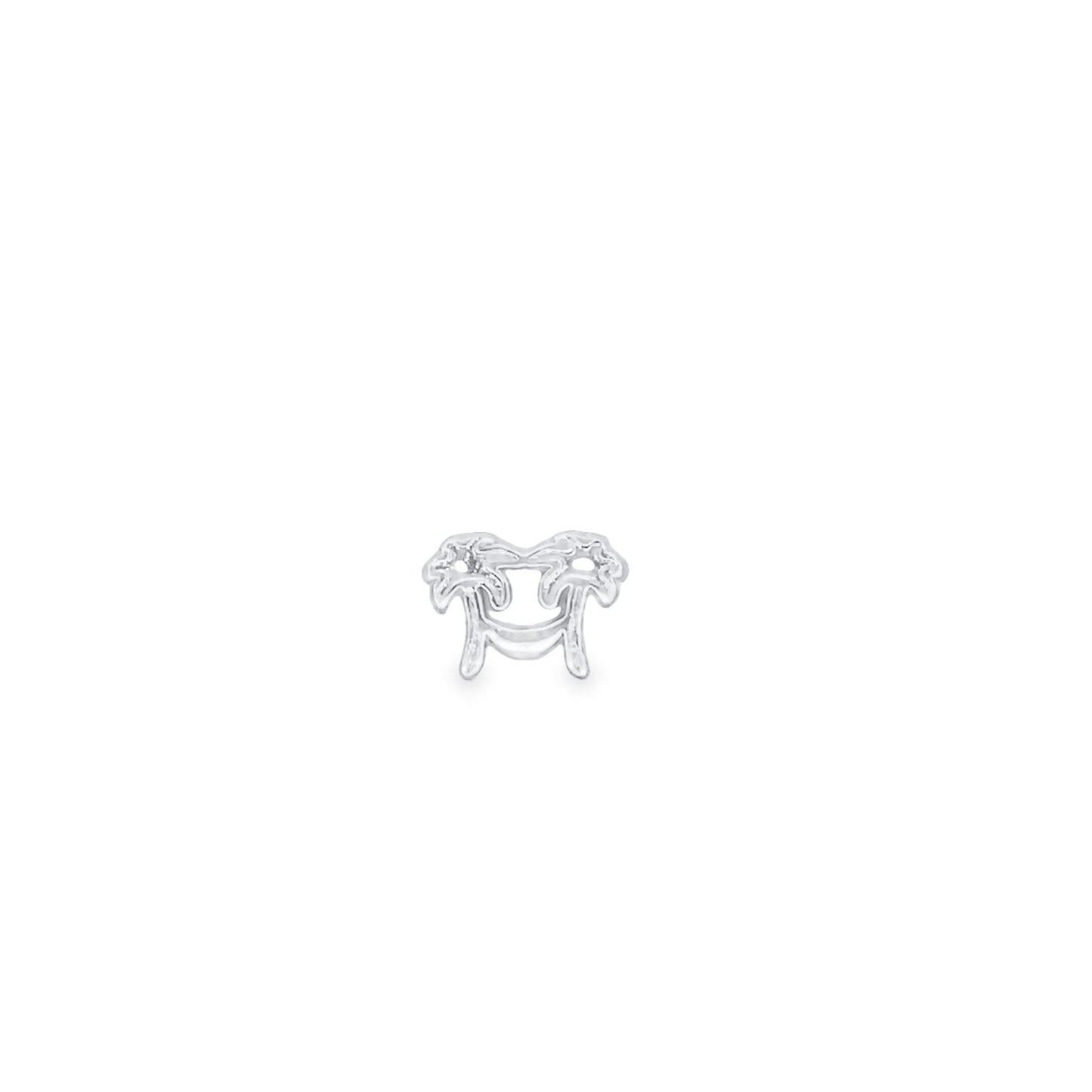 Pave Palm Trees & Hammock Pendant Charm Bead