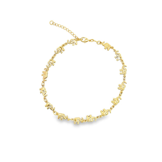 Elephant Charms Anklet (E185)
