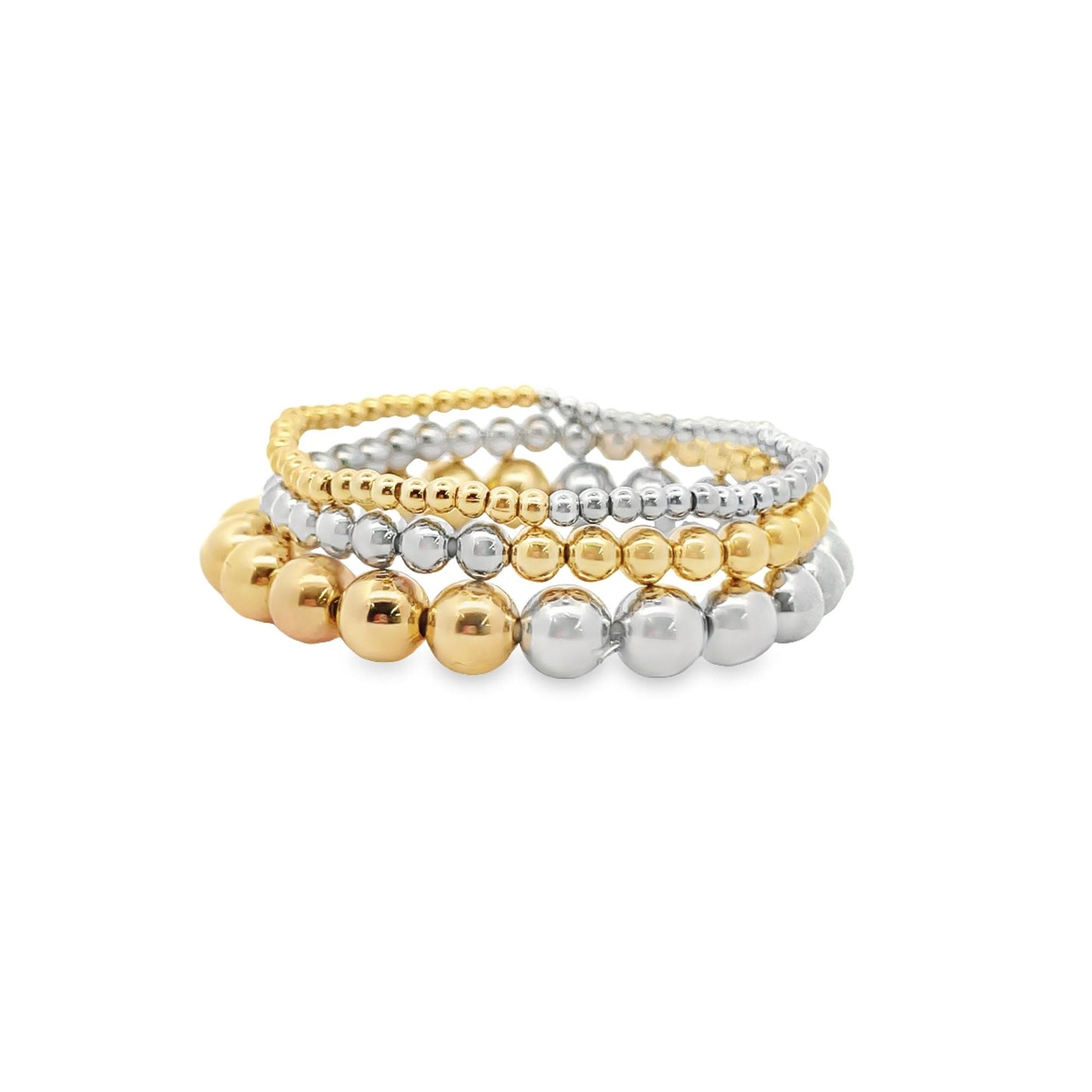 Two Tone Bead Bracelet (I529)
